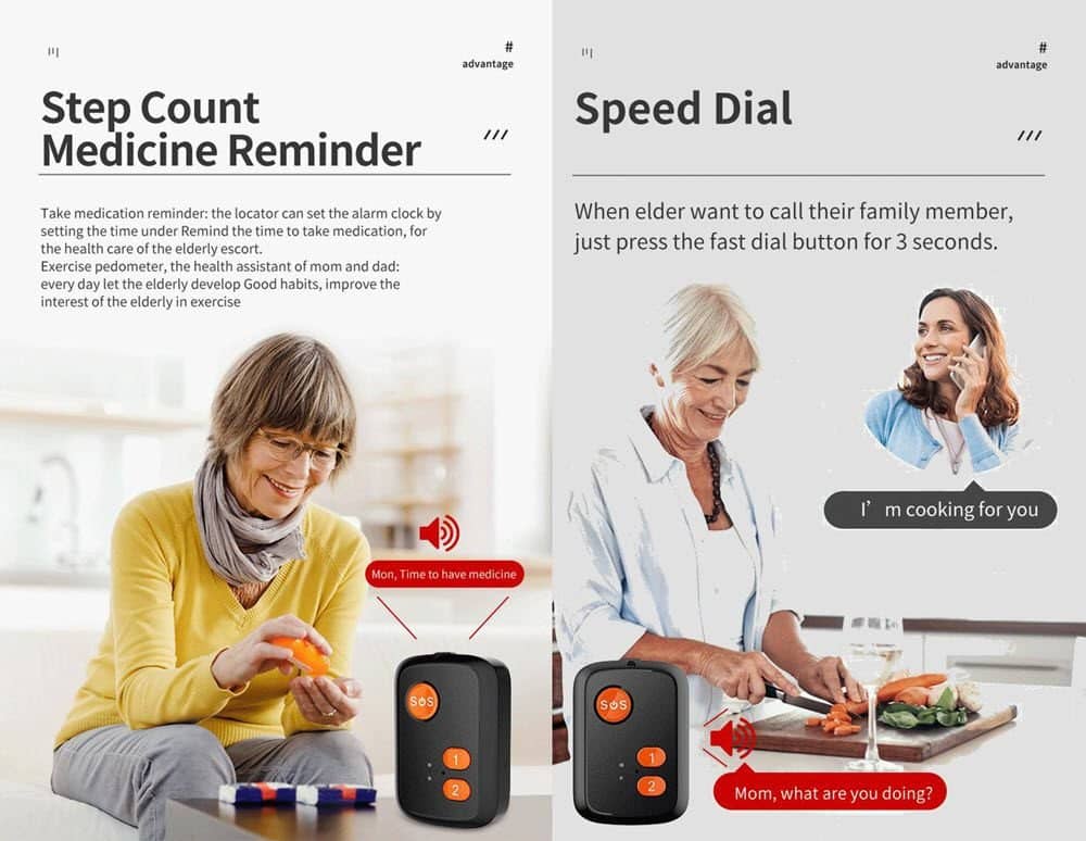 Elderly Pendant SOS Alarm Speed Dial