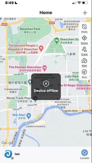 foreign land on ai app showing