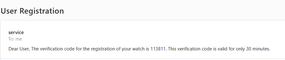 email for ai app registration