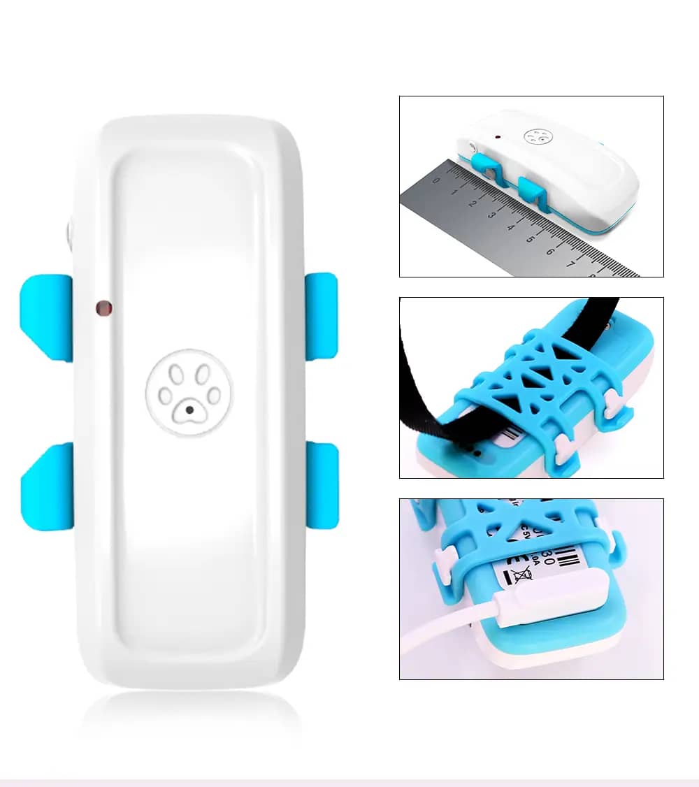 Tracking GPS bLUE AND white